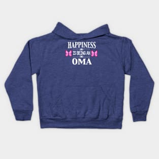 happiness is being an oma butterfly 1 Kids Hoodie